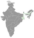 India • |1522/1949| • Koch dynasty: map